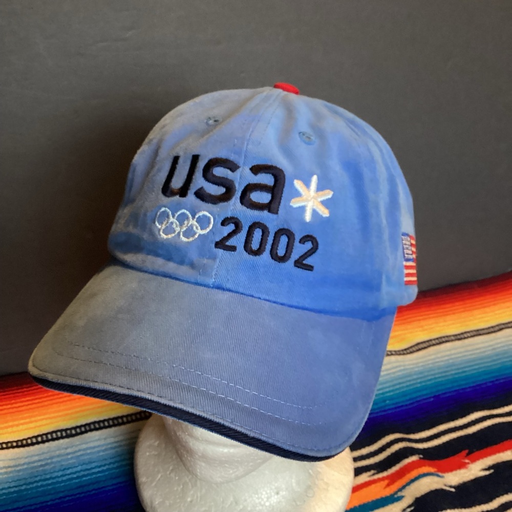 2002 US Winter Olympics Dad Hat by roots USA made in Canada